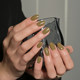 UNNA olive green solid color nail polish