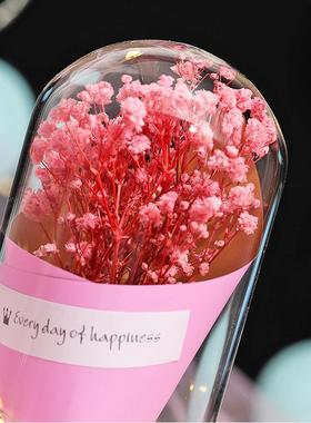 创意礼品满天星干花摆件永生花星星灯送学生闺蜜礼物卧室装饰摆件