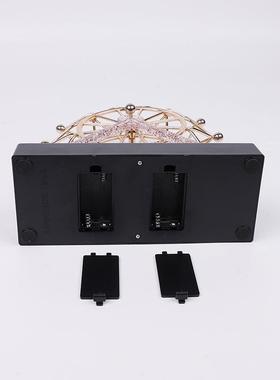 玫瑰金摩天轮天体永动仪摇摆器办公桌面摆件家居装饰品创意礼品定