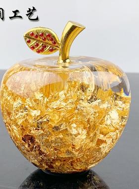 新款上市金箔工艺品摆件 创意平安夜保险公司送朋友礼品定制