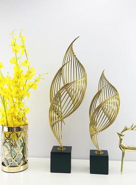 客厅艺术品摆件玄关电视柜家居装饰品酒店大堂样板房现代轻奢摆设