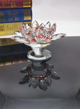 莲花摆件中式家居饰品车内装饰珠宝柜台摆件礼品佛前摆件定制