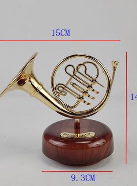 新款乐器造型音乐盒 创意家居软装饰摆件经典礼物工艺定制