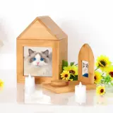 Деревянная деревянная коробка, система хранения из натурального дерева, DIY, кот, домашний питомец