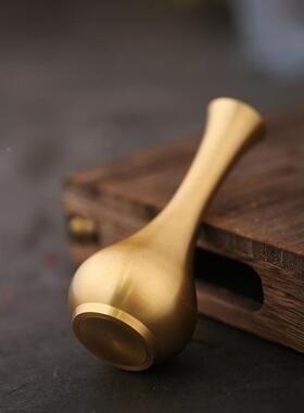 小花瓶干花花瓶手掌摆件桌面装饰仿古花器金属客厅插花创意铜定制