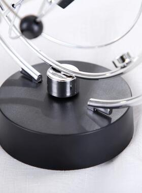 创意四方魔方天体轨道永动仪 旋转电磁摆物理模型磁性摇摆摆件定