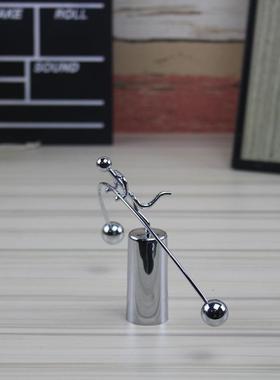 新款单脚大力士举重小铁人摆件 创意新奇特趣味装饰品定制