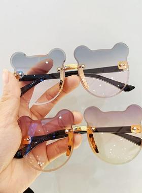 2025新款网红儿童猫耳朵遮阳墨镜 儿童潮流时尚太阳镜定制