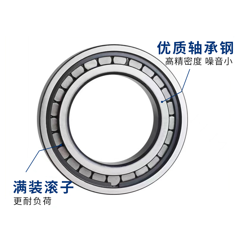 满滚柱轴承高承重加厚轴承内径15 17 20 25 30 35 40 45 50mm NCF-图1