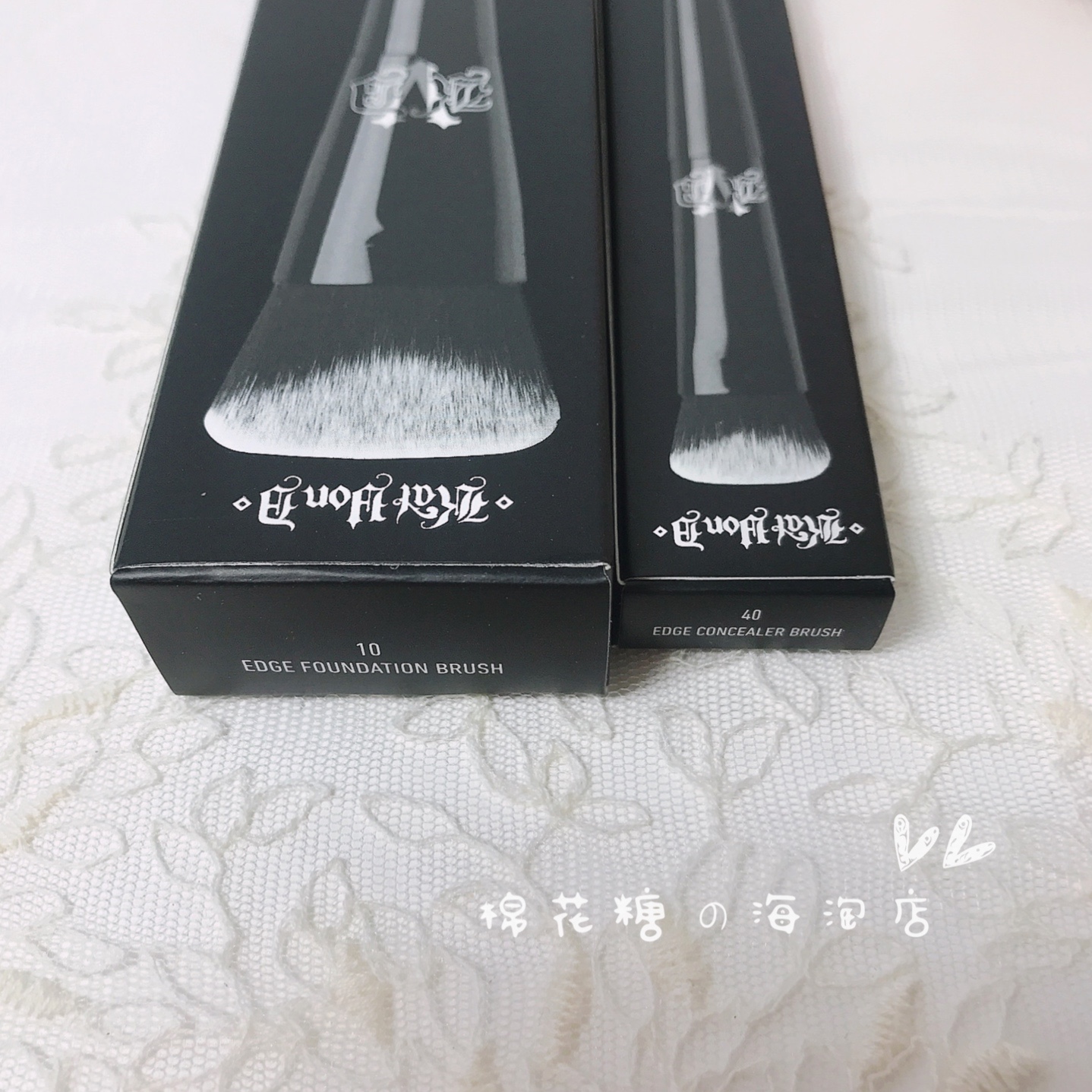 现货 美国海淘Kat Von D KVD Lock-lt化妆刷遮瑕刷40粉底刷10# - 图2