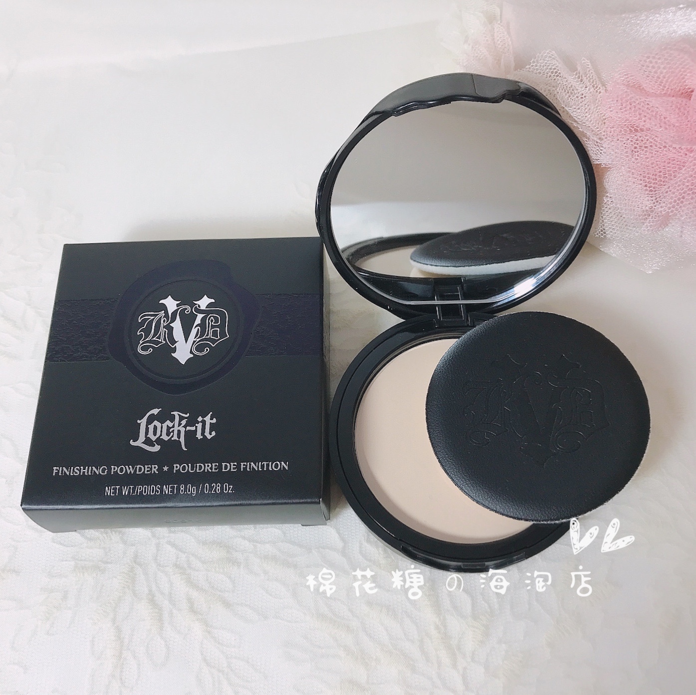 现货 Kat Von D KVD哑光控油定妆蜜粉饼Fair Light替换装 K妹推荐-图0