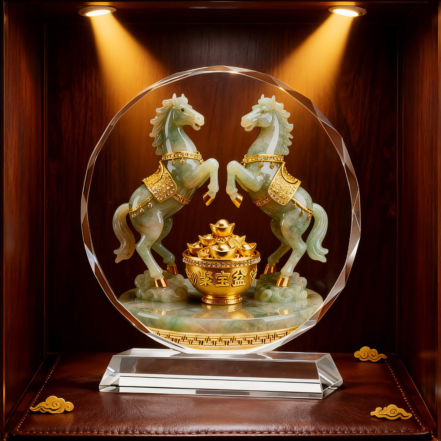 日照金山水晶摆件客厅入户玄关装饰品乔迁新居礼品桌面办公室摆件,淘宝优惠券,粉丝福利购,淘宝优惠卷