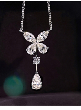 G.F幻影流苏蝴蝶项链纯银