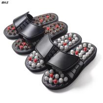 Manufacturer Spot Massage Slippers Round Point Japan Swivel Health Care Massage Slippers Acupoints Health Care Reflexology Slippers