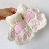 Перчатки, зимний демисезонный удерживающий тепло милый бархатный флисовый комплект для школьников для мальчиков, в корейском стиле, плюшевые, без пальцев, увеличенная толщина