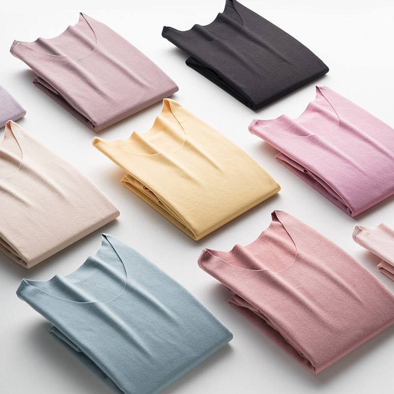 无痕保暖加绒德情侣发热内穿男内衣 花青纪保暖套装