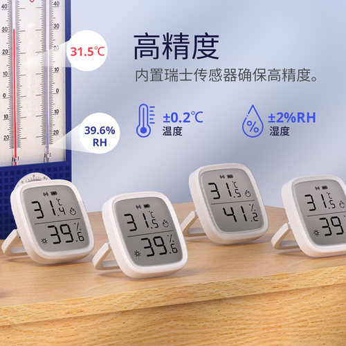 SONOFF SNZB-02D Zigbee液晶智能温湿度传感器带LCD屏实时监测 - 图1