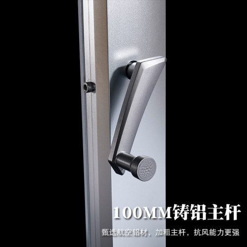 户外遮阳伞太阳能暖光灯庭院伞别墅花园罗马伞室外大型抗风太阳伞 - 图2
