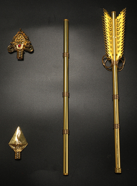 藏式铜制招财箭财神箭藏族用品摆件家用招财幡供奉桌面装饰用品