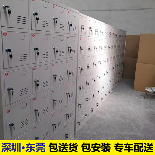 12门铁柜15格员工柜18门挂锁储物柜定制加层24门柜32门磁吸铁皮柜 - 图2