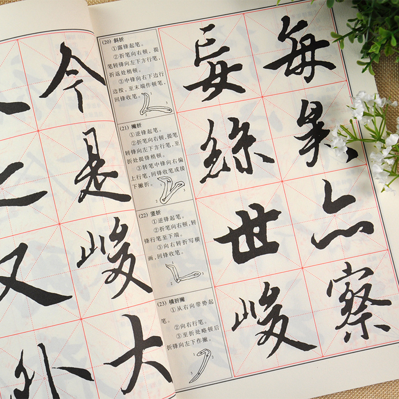 王羲之行书入门大字帖兰亭序 中国书法入门教程 笔画部首结构讲解 临摹王羲之原碑帖兰亭序毛笔教材 崇文书局 - 图2