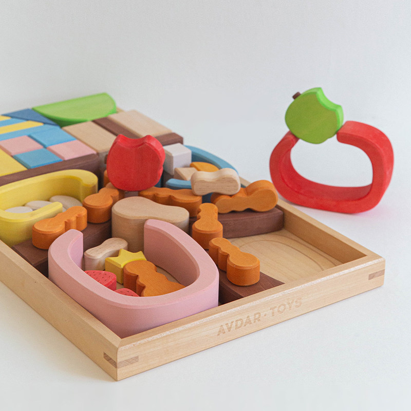 AVDAR蚂蚁部落儿童积木玩具拼插大颗粒实木益智男女宝宝拼搭玩具,淘宝优惠券,粉丝福利购,淘宝优惠卷