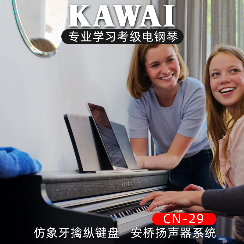 KAWAI卡瓦依电钢琴CN29/201卡哇伊88键重锤立式专业家用数码钢琴-图3