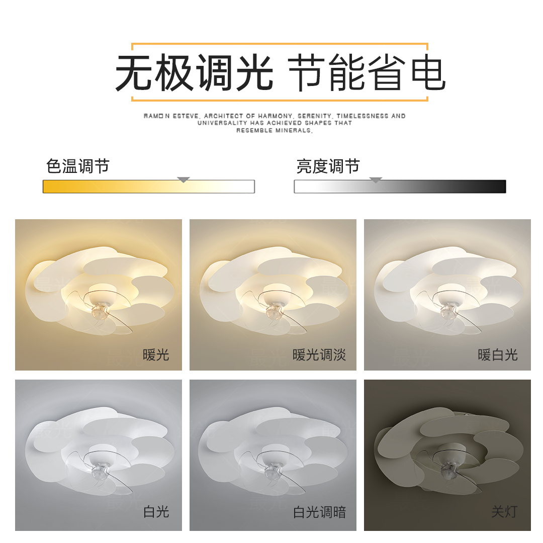 简约现代餐厅风扇灯创意主卧室灯全光谱led吸顶灯房间灯客厅灯具,淘宝优惠券,粉丝福利购,淘宝优惠卷