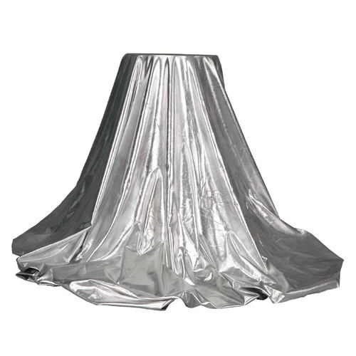 婚庆弹力烫金布婚礼现场镜面装饰金色银布褶皱布舞台背景吊顶布置 - 图3