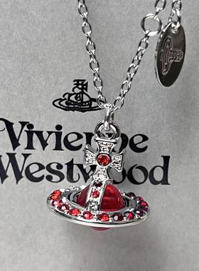 千禧辣妹星球ORB项链闪钻设计精致轻奢高级立体土星小众ins锁骨链