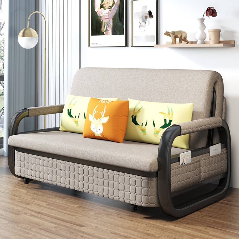 沙发床两用多功能伸缩可折叠床单人双人小户型客厅网红1.5米储物-图2
