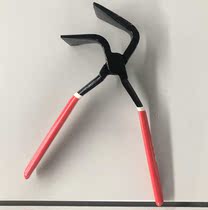 Flat mouth pliers 0 metal side short stand mounting quality with glue degree tool material leather cover face elbow house cast iron 9