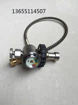 Carbon fiber inflatable stainless steel adapter small 68l joint pressure meter inflatable 30 large mpa bottle turn