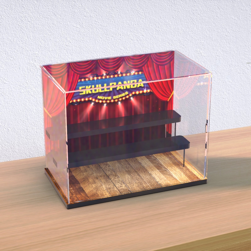泡泡玛特 sp三代系列人生如戏 盲盒手办潮流玩具亚克力防尘展示柜 - 图3