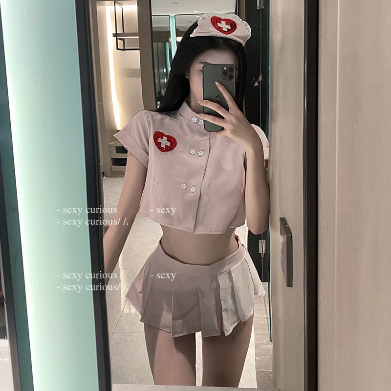 黑涩会性感小仙女制服套装万圣节医生白衣天使护士服cosplay睡裙-图0