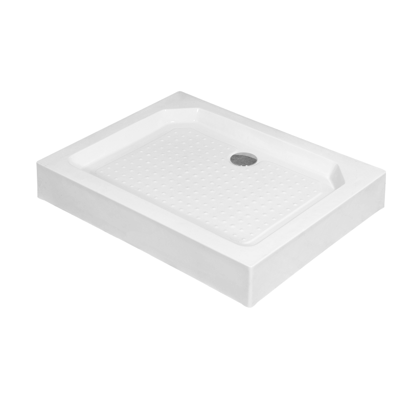 加厚加大淋浴房底座底盆防水亚克力弧扇形长方形简易干湿分离底盘-图3