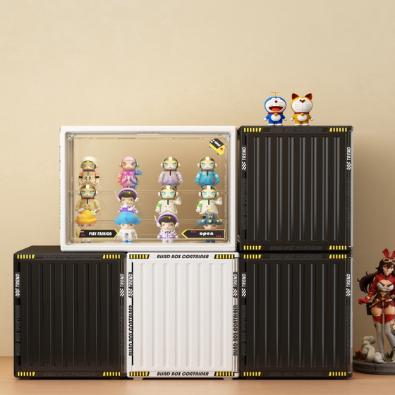 PET high-transparent step-type blind box storage rack