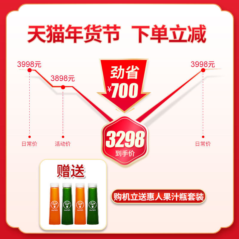 【新品发售】hurom韩国原汁机 惠人尊永榨汁机