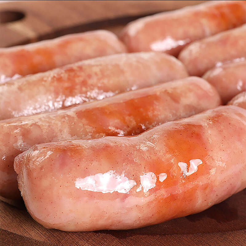 猪肉烤肠火山石纯肉肠台湾热狗肠台式地道肠旗舰店家用商用香肠 - 图1