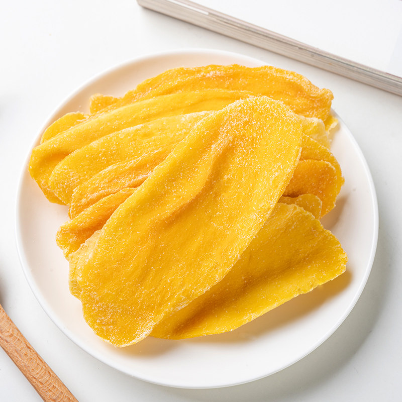 官方旗舰店500g金芒罐袋装芒果干 忆嗑仁芒果干