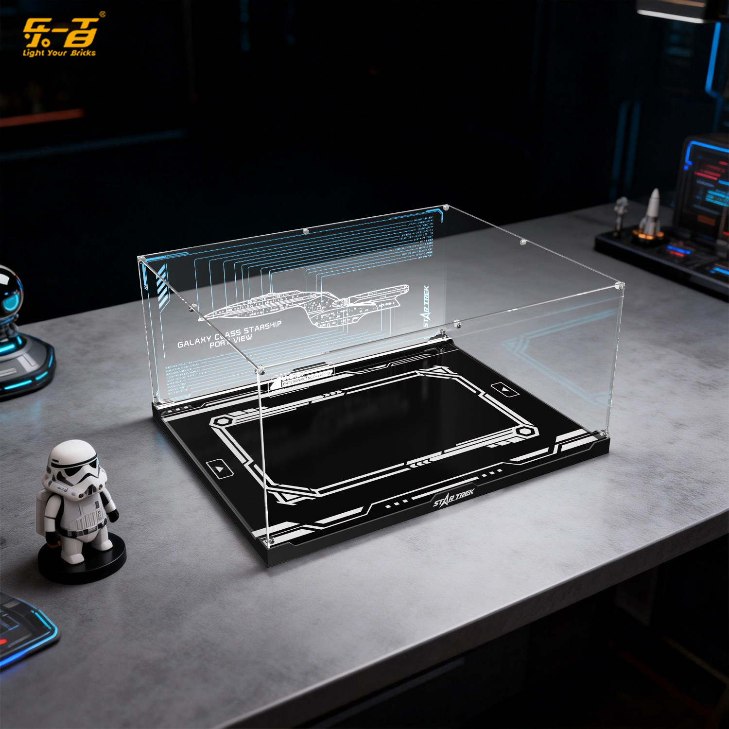 LYB适用于乐高10356星际迷航:联邦星舰企业号积木展示盒防尘罩,淘宝优惠券,粉丝福利购,淘宝优惠卷
