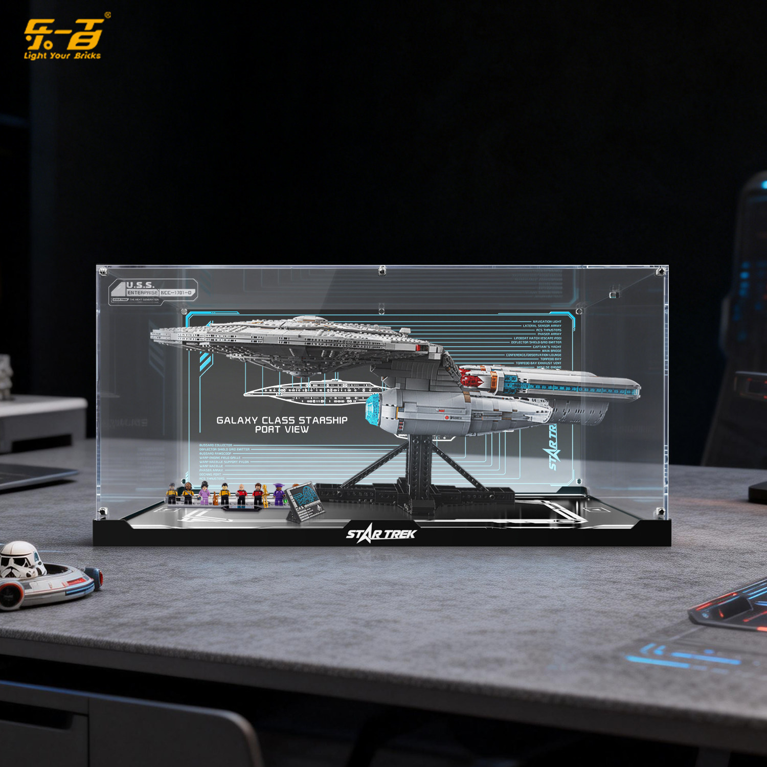 LYB适用于乐高10356星际迷航:联邦星舰企业号积木展示盒防尘罩,淘宝优惠券,粉丝福利购,淘宝优惠卷