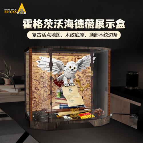 LYB乐一百乐高76391海德薇展示盒哈利波特霍格沃茨猫头鹰防尘罩 - 图3