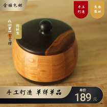 Handmade solid wood food utensil ghee white sugar red sugar tea and other foods