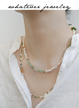 原创中式国风whatever珍珠项链