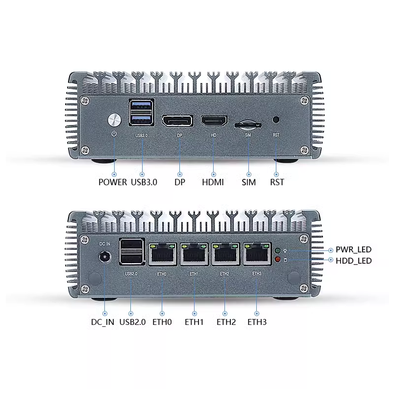 N100/6000/J4125低功耗工控机226千兆网口2.5G爱快软路由器X86 - 图2