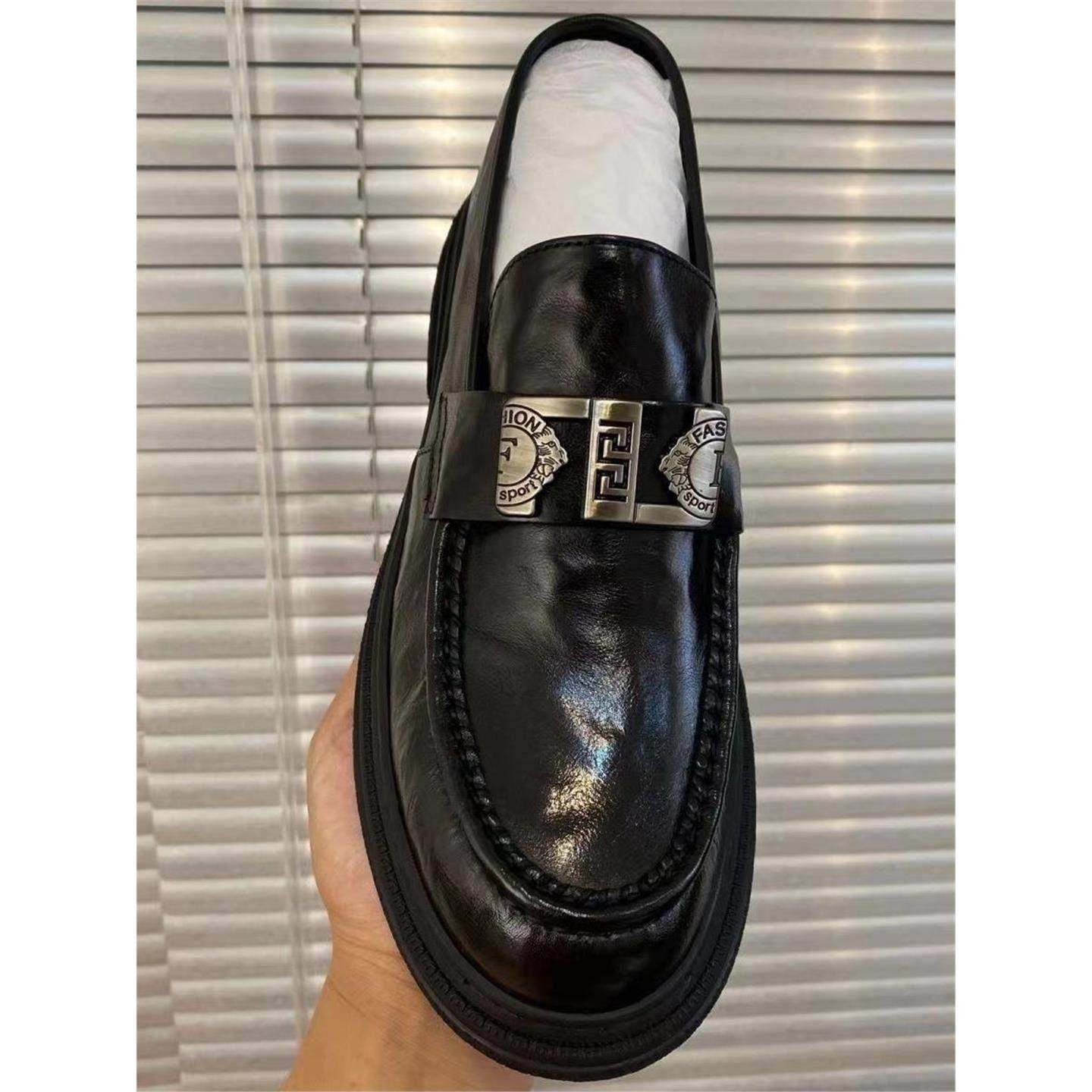 男鞋冬季2026新款纯牛皮休闲豆豆鞋男士软底潮流百搭帅气商务皮鞋,淘宝优惠券,粉丝福利购,淘宝优惠卷