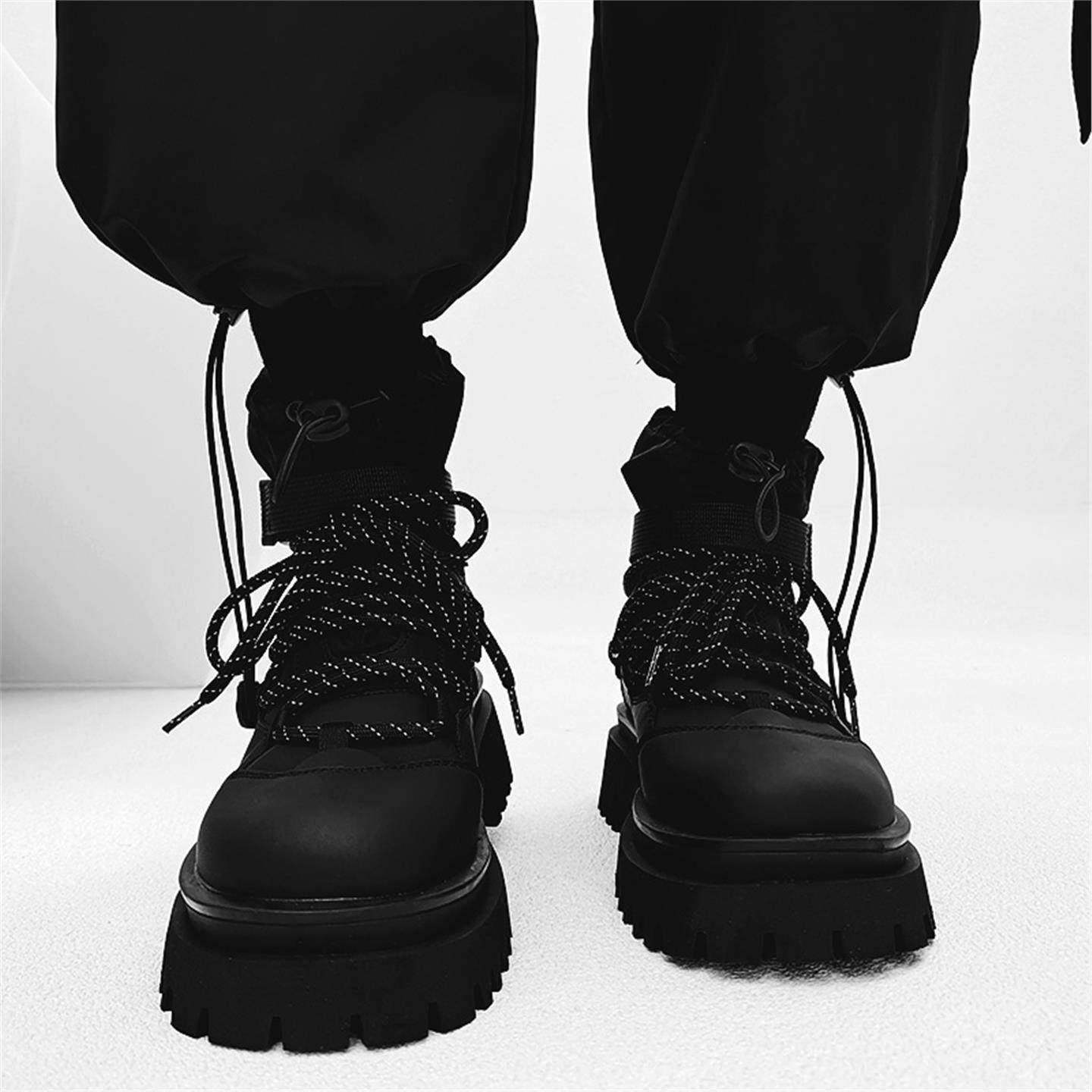 潮牌马丁靴男复古机能风户外休闲工装靴子英伦加绒真皮厚底登山靴,淘宝优惠券,粉丝福利购,淘宝优惠卷