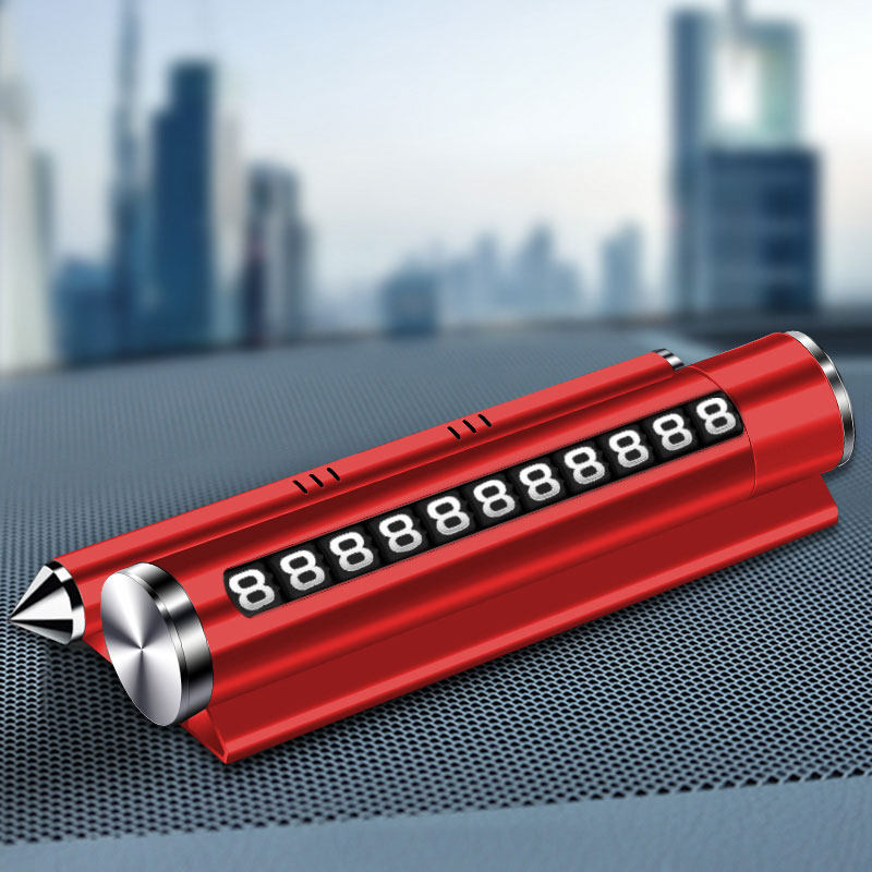 汽车多功能挪车电话号码牌高档临时移车停车牌创意摆件车载安全锤,淘宝优惠券,粉丝福利购,淘宝优惠卷