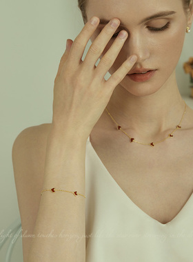 AIR-HORIZON女纯银爱心手链